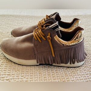 ShuShop Suede Fringe Sneakers Size 7.5